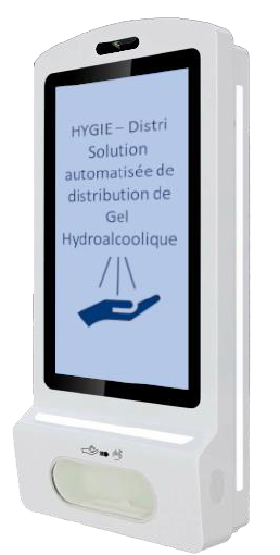 hygie le hygie distribue automatiquement du gel hydroalcoolique